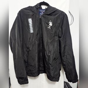 U.S. Polo Assn. hooded windbreaker jacket.